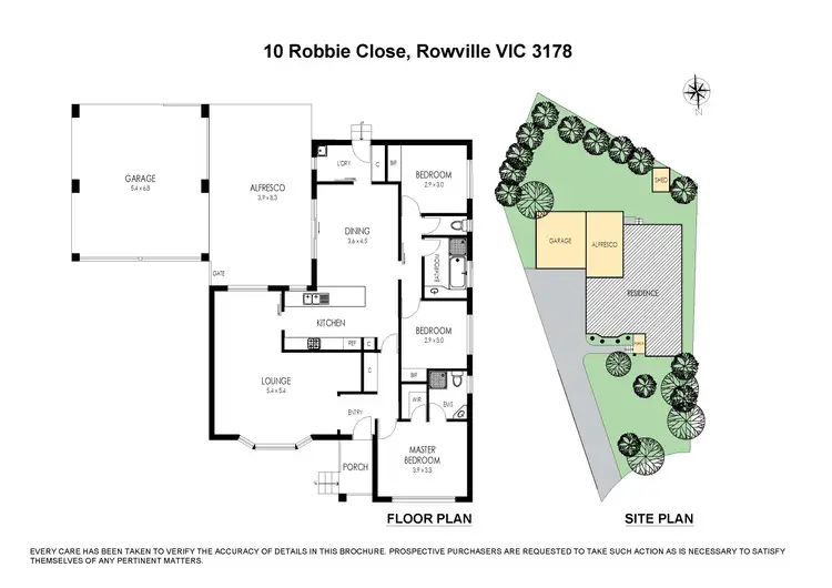 Floorplan of Homely house listing, 10 Robbie Close, Rowville VIC 3178