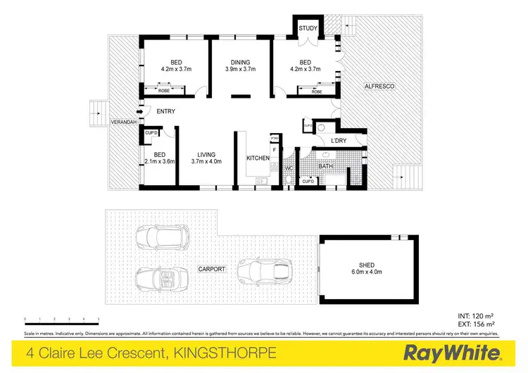 Floorplan of Homely house listing, 4 Claire Lee Crescent, Kingsthorpe QLD 4400