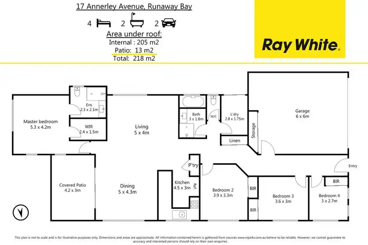 Floorplan of Homely house listing, 17 Annerley Avenue, Runaway Bay QLD 4216