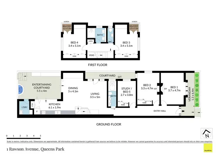 Floorplan of Homely house listing, 1 Rawson Avenue, Queens Park NSW 2022