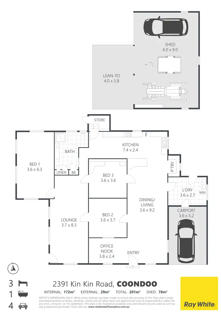 Floorplan of Homely house listing, 2391A Kin Kin Road, Coondoo QLD 4570