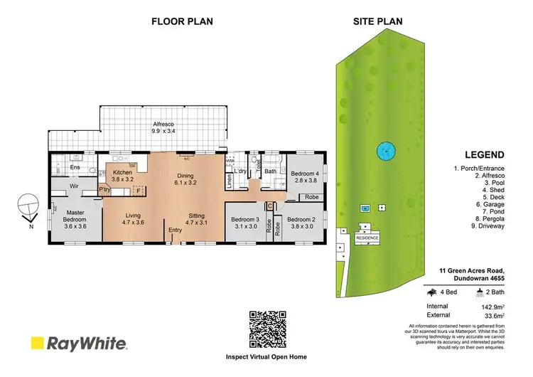 Floorplan of Homely house listing, 11 Green Acres Road, Dundowran QLD 4655