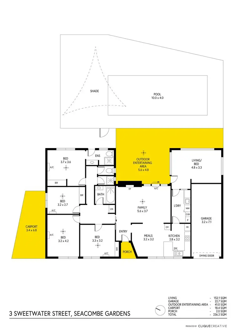 Floorplan of Homely house listing, 3 Sweetwater Street, Seacombe Gardens SA 5047