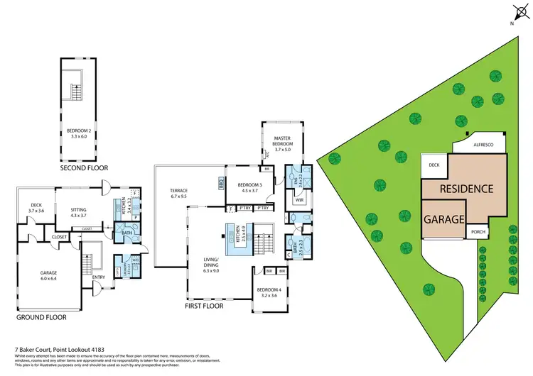Floorplan of Homely house listing, 7 Baker Court, Point Lookout QLD 4183