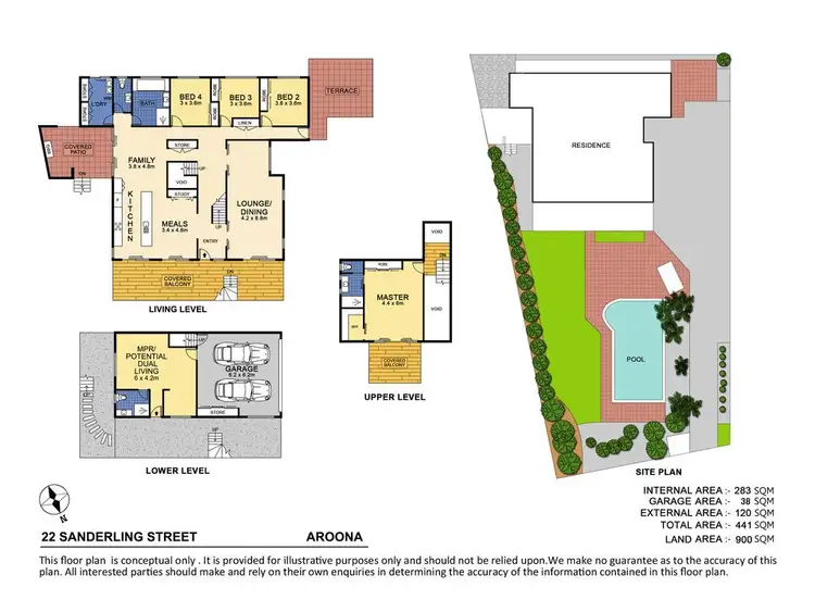 Floorplan of Homely house listing, 22 Sanderling Street, Aroona QLD 4551