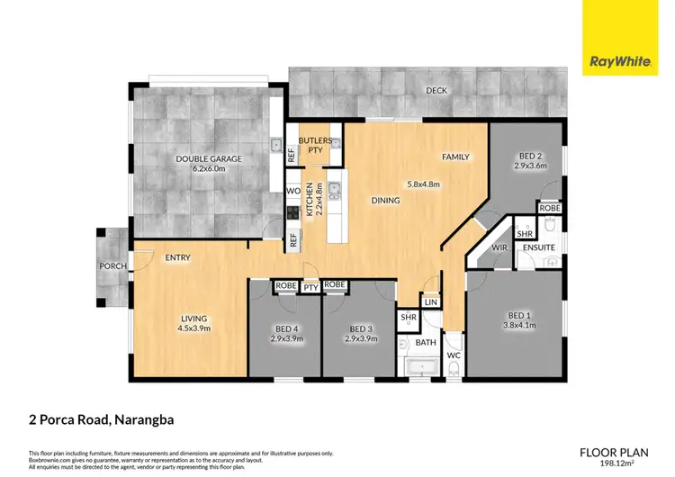 Floorplan of Homely house listing, 2 Porca Road, Narangba QLD 4504