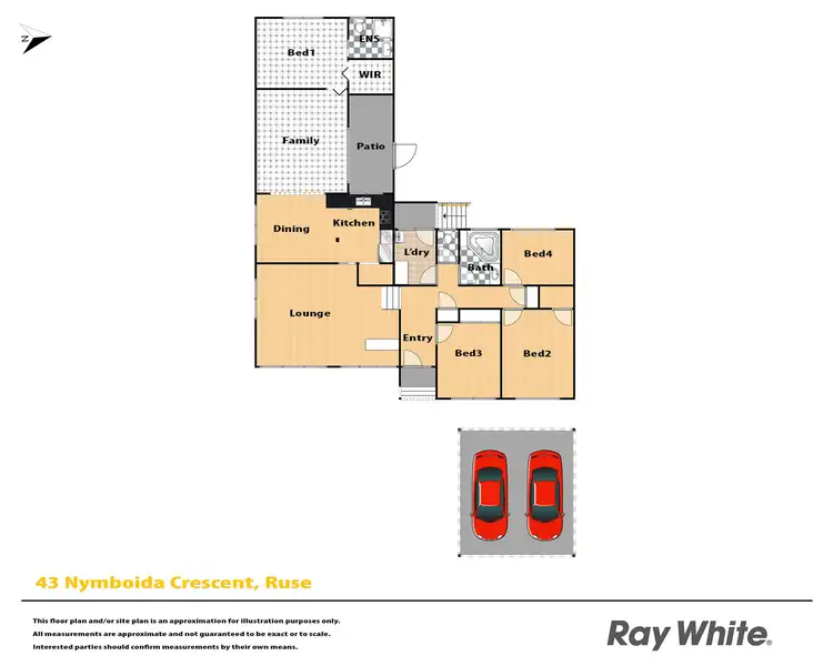 Floorplan of Homely house listing, 43 Nymboida Crescent, Ruse NSW 2560