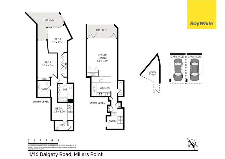 Floorplan of Homely apartment listing, 1/16 Dalgety Road, Sydney NSW 2000