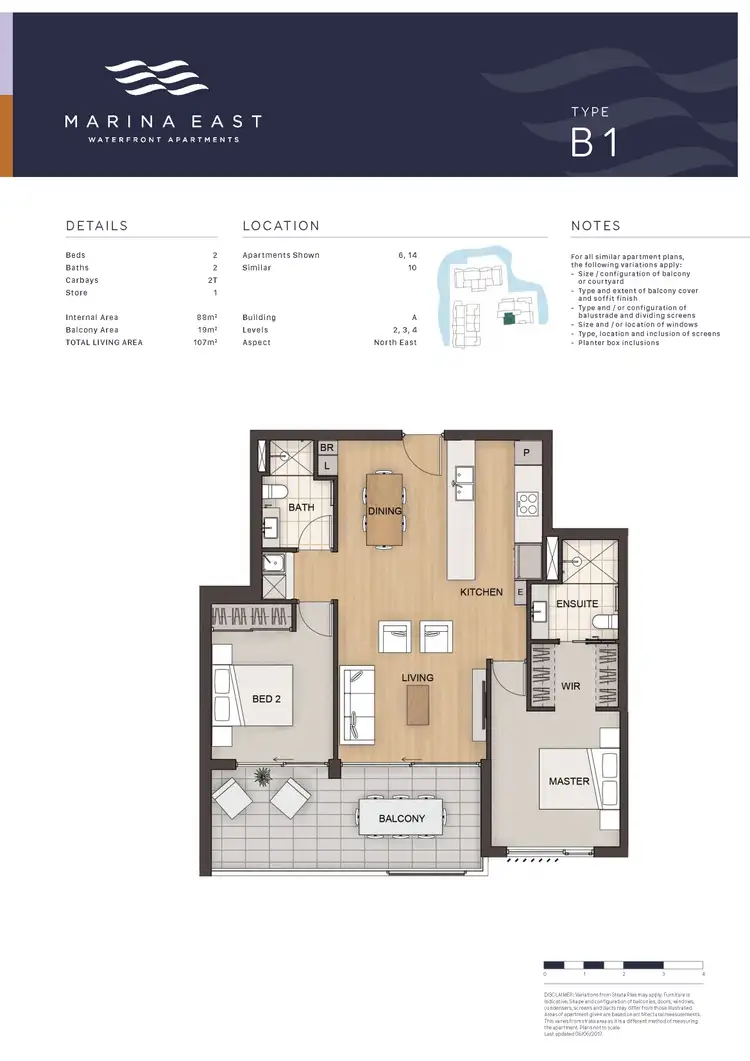 Floorplan of Homely apartment listing, 6/16 Marina Drive, Ascot WA 6104