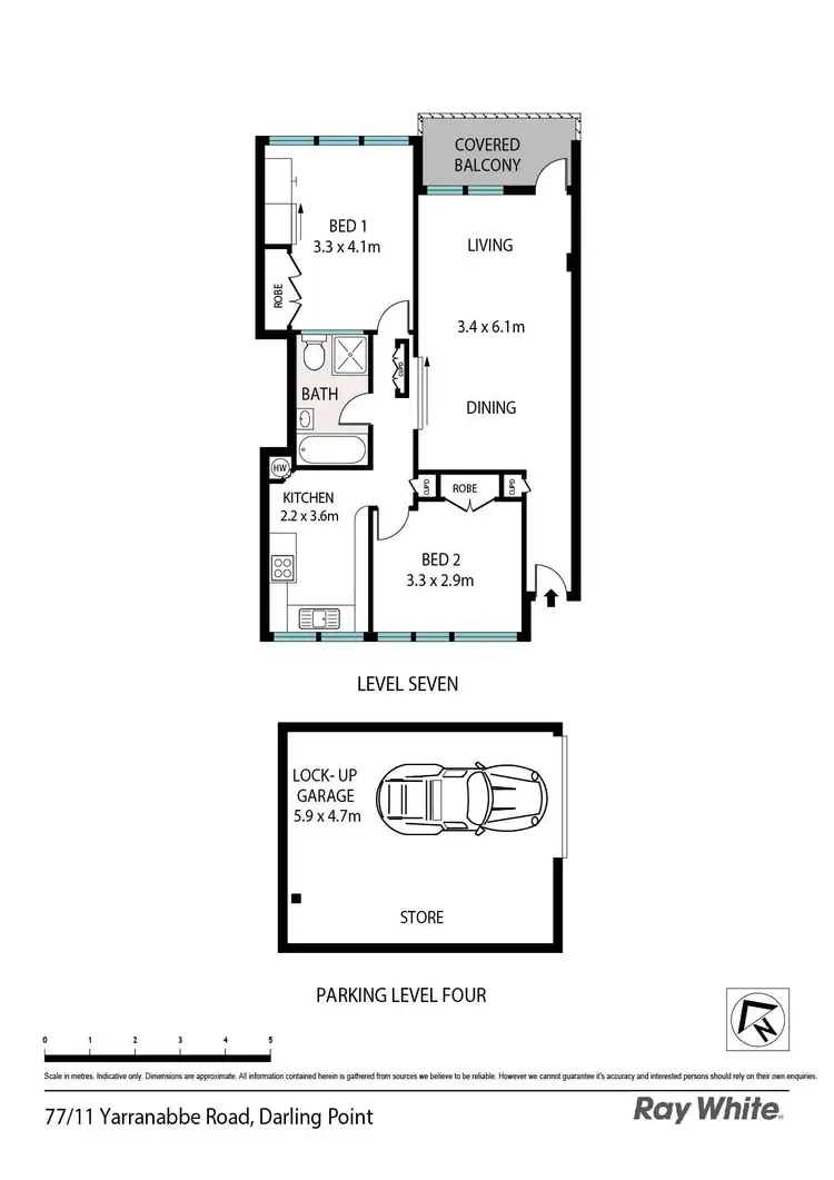 Floorplan of Homely apartment listing, 77/11 Yarranabbe Road, Darling Point NSW 2027