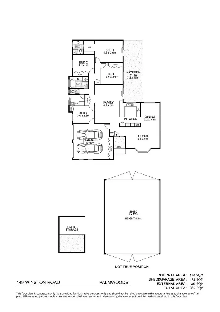 Floorplan of Homely house listing, 149 Winston Road, Palmwoods QLD 4555