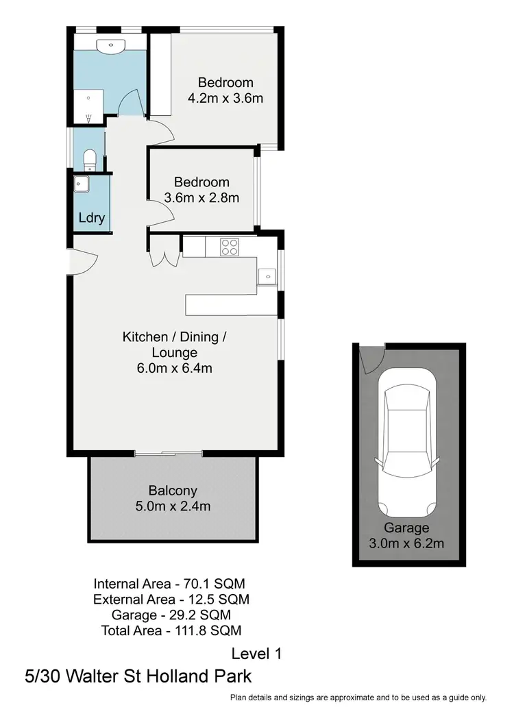 Floorplan of Homely unit listing, 5/30 Walter Street, Holland Park West QLD 4121