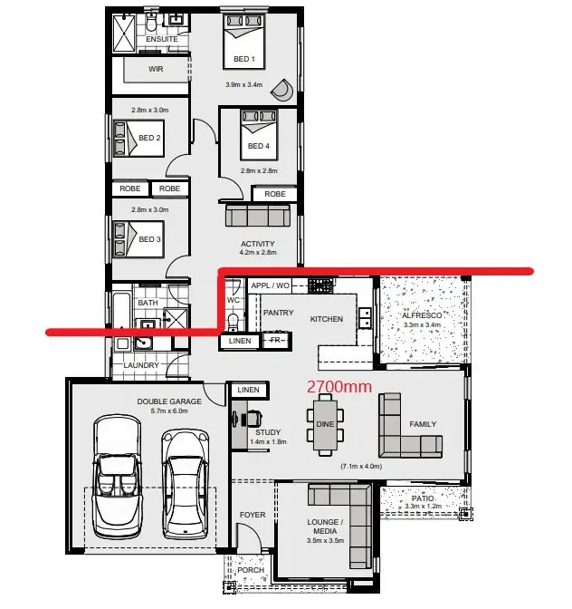 Floorplan of Homely land listing, 14 Currawong Drive, Tamworth NSW 2340