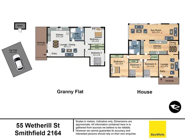 Floorplan of Homely house listing, 55 & 55A Wetherill Street, Smithfield NSW 2164