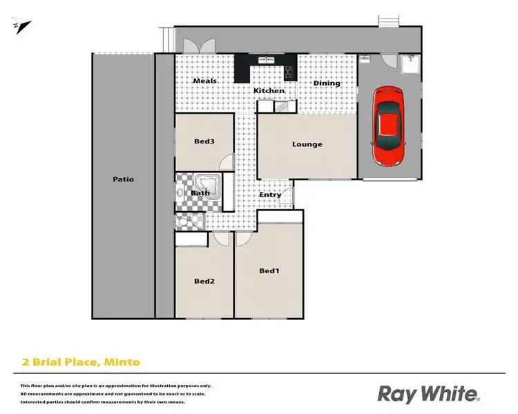 Floorplan of Homely house listing, 2 Brial Place, Minto NSW 2566