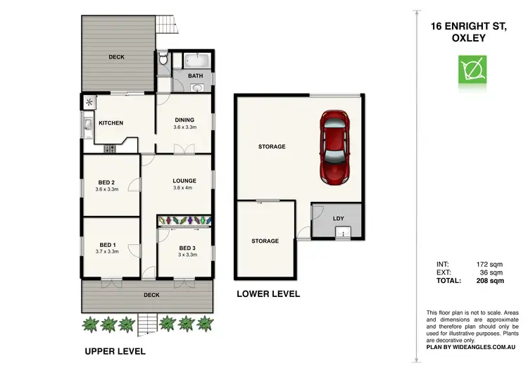 Floorplan of Homely house listing, 16 Enright Street, Oxley QLD 4075