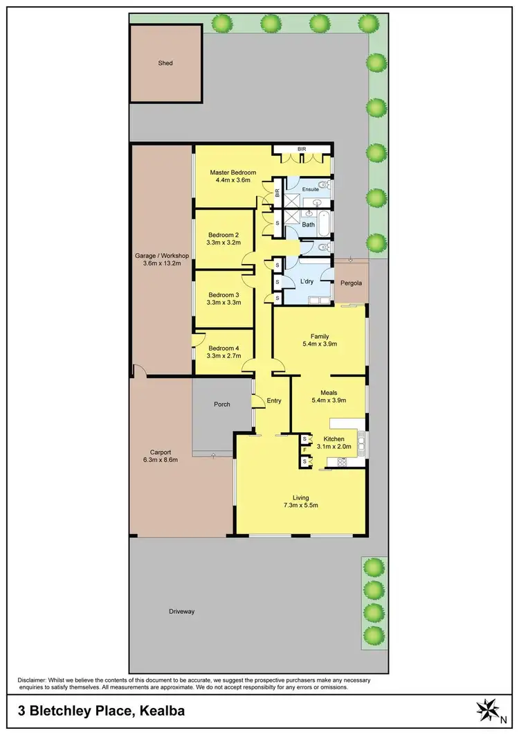 Floorplan of Homely house listing, 3 Bletchley Place, Kealba VIC 3021