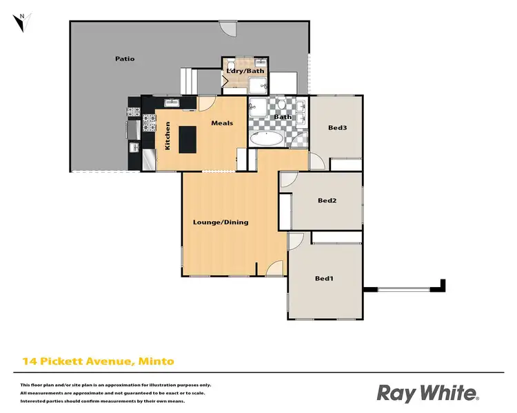 Floorplan of Homely house listing, 14 Pickett Avenue, Minto NSW 2566