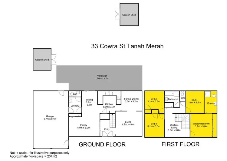 Floorplan of Homely house listing, 33 Cowra Street, Tanah Merah QLD 4128