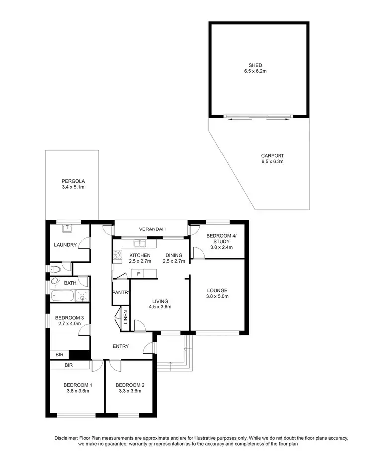 Floorplan of Homely house listing, 10 Peters Street, Mount Gambier SA 5290