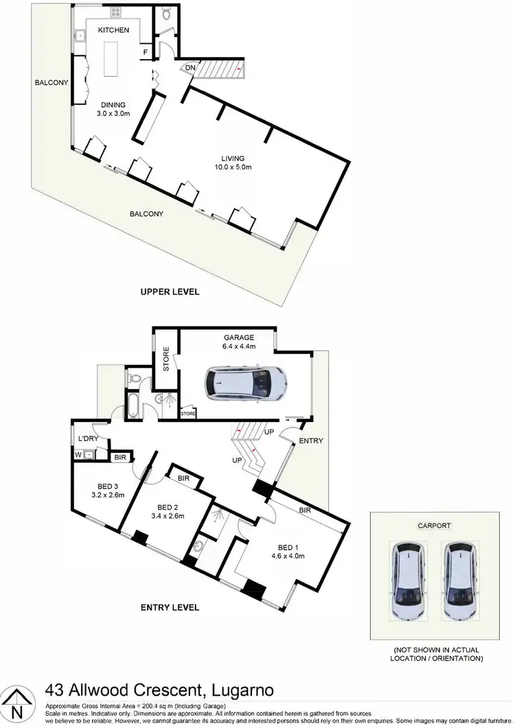 Floorplan of Homely house listing, 43 Allwood Crescent, Lugarno NSW 2210
