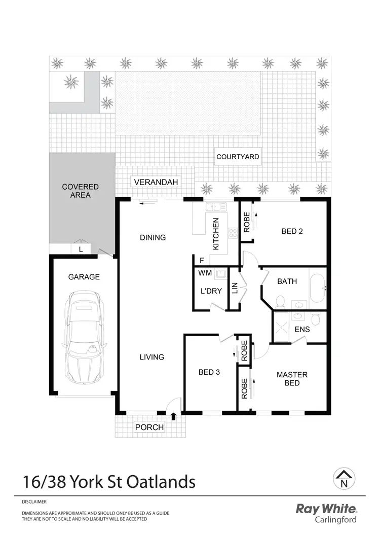 Floorplan of Homely villa listing, 16/38 York Street, Oatlands NSW 2117