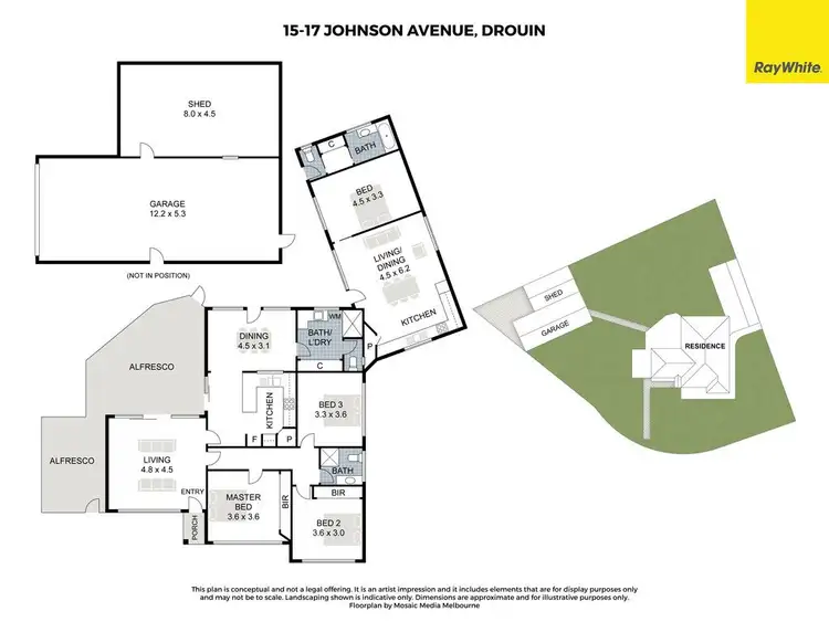 Floorplan of Homely house listing, 15-17 Johnson Avenue, Drouin VIC 3818