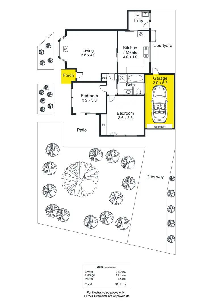 Floorplan of Homely unit listing, 1/4 Padget Street, Camden Park SA 5038