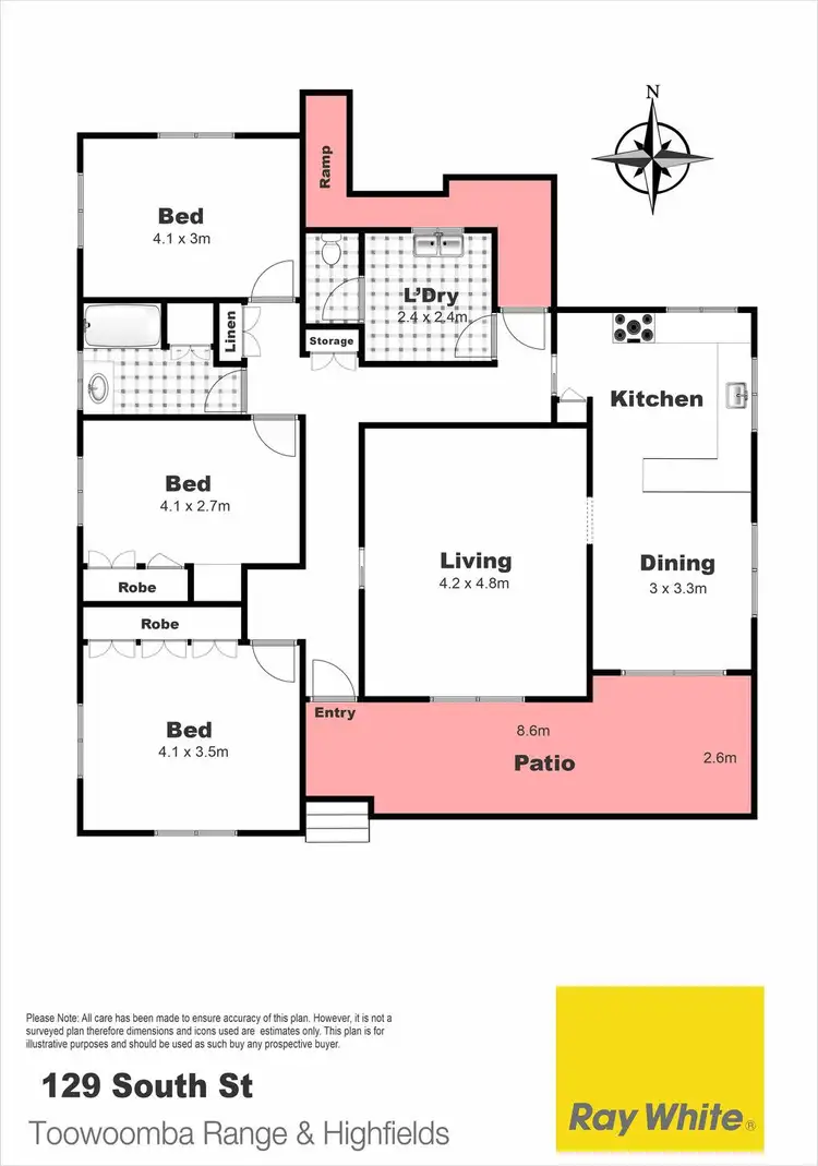 Floorplan of Homely house listing, 129 South Street, Centenary Heights QLD 4350