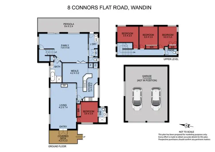 Floorplan of Homely house listing, 8 Connors Flat Road, Wandin North VIC 3139