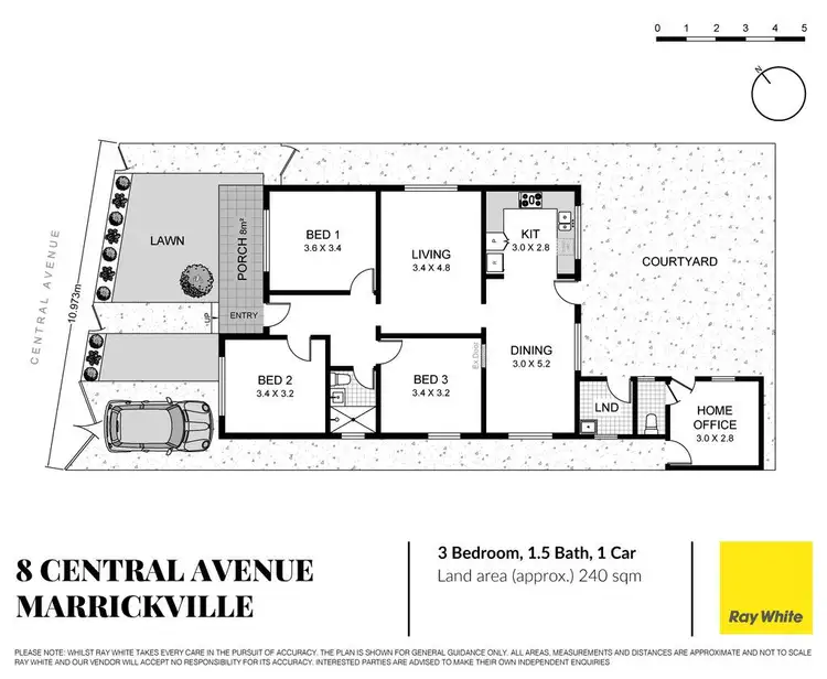 Floorplan of Homely house listing, 8 Central Avenue, Marrickville NSW 2204