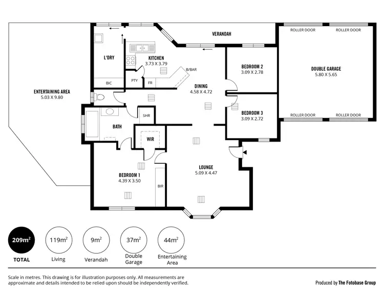 Floorplan of Homely unit listing, 3/58A Bolton Court, Flagstaff Hill SA 5159