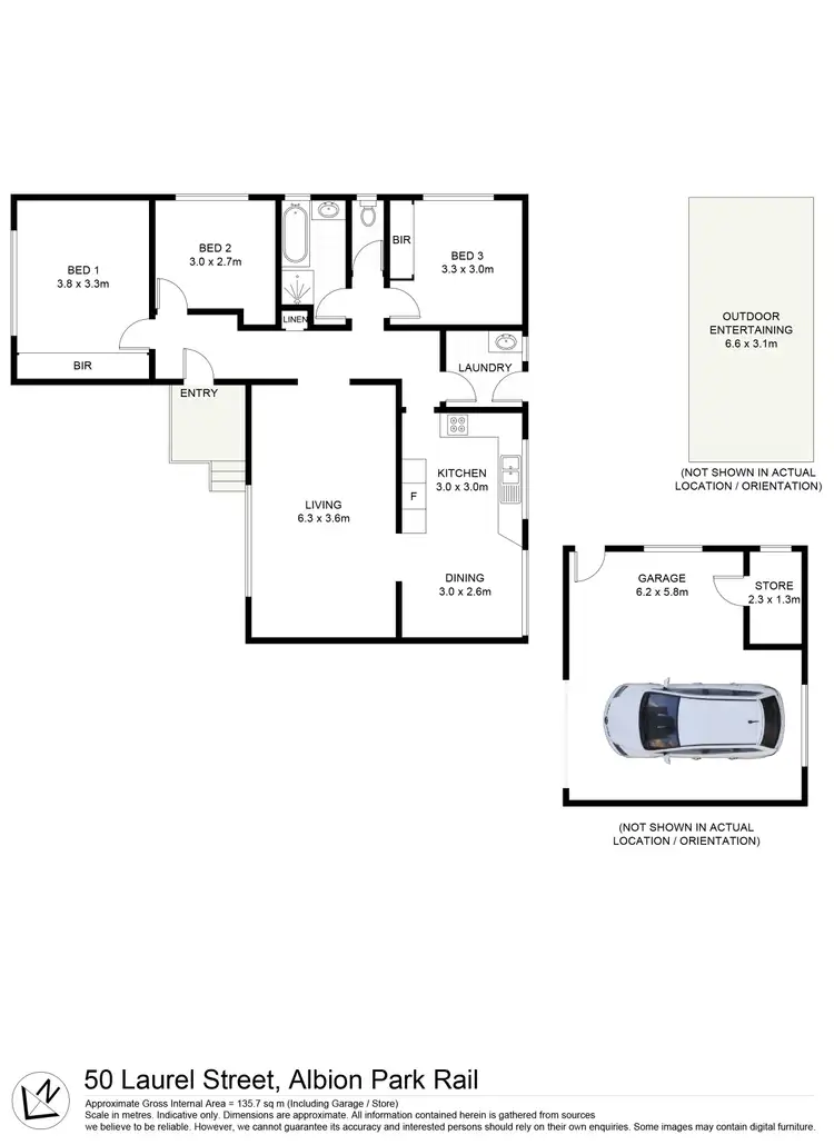 Floorplan of Homely house listing, 50 Laurel Street, Albion Park Rail NSW 2527