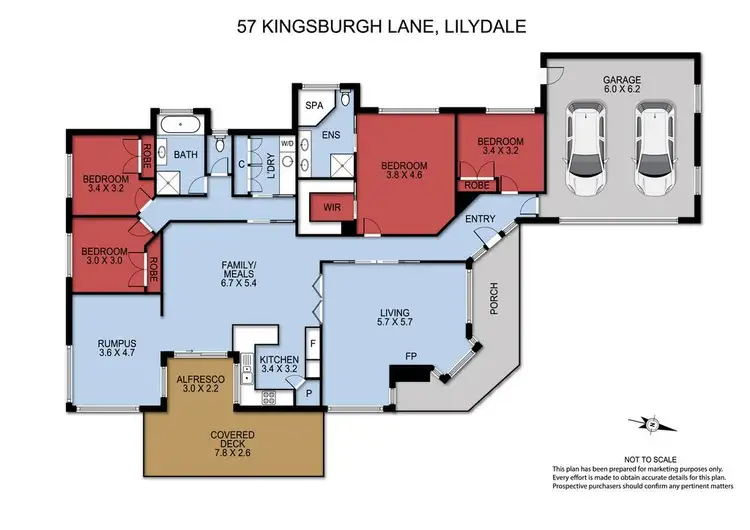 Floorplan of Homely house listing, 57 Kingsburgh Lane, Lilydale VIC 3140