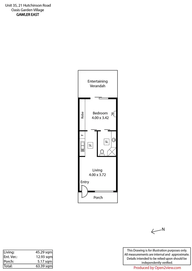 Floorplan of Homely house listing, Unit 35/21 Hutchinson Road, Gawler East SA 5118