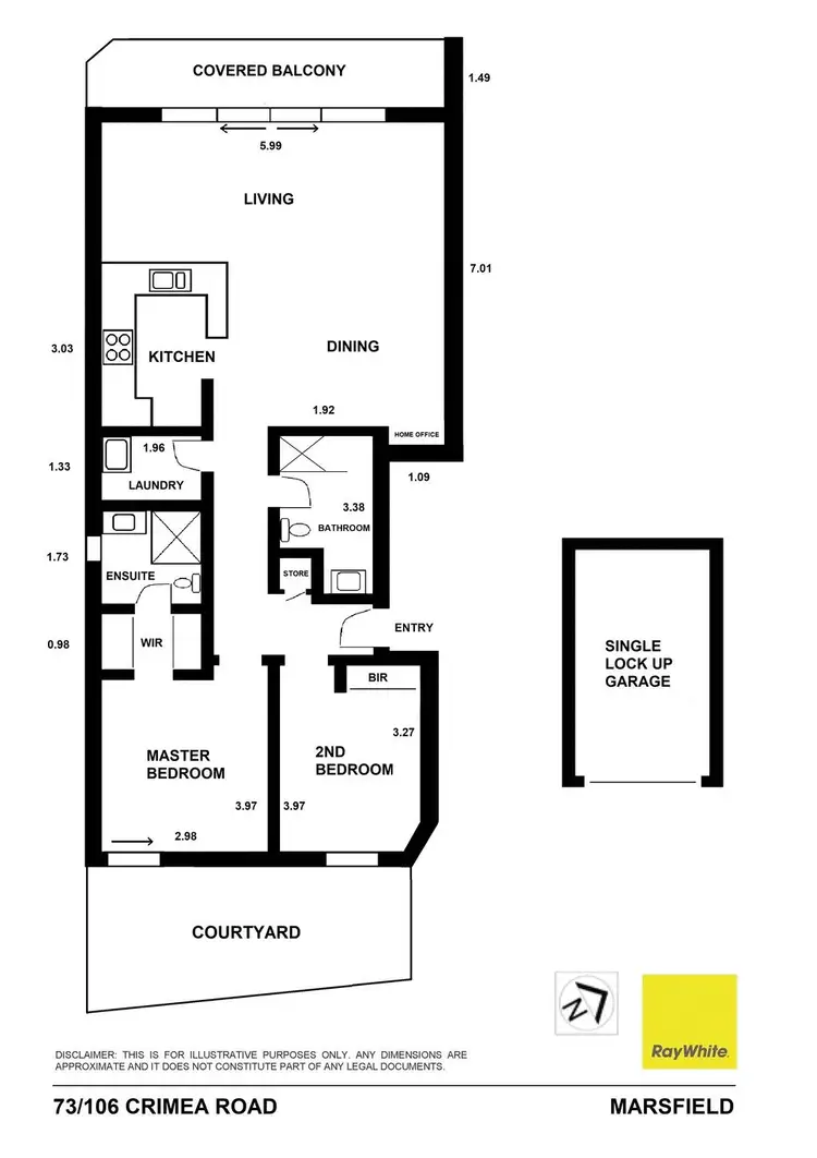 Floorplan of Homely unit listing, 73/106 Crimea Road, Marsfield NSW 2122