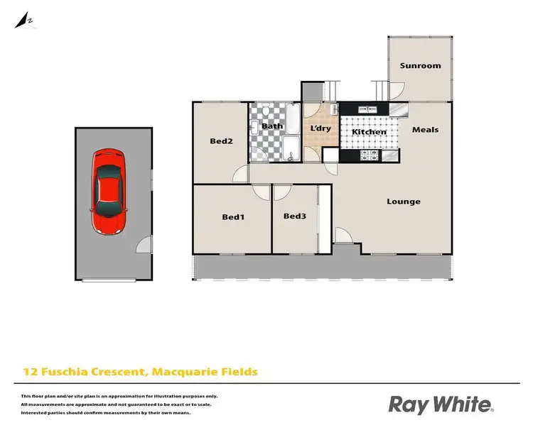 Floorplan of Homely house listing, 12 Fuchsia Crescent, Macquarie Fields NSW 2564