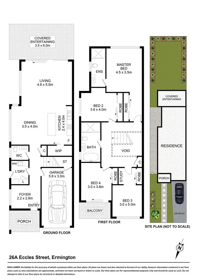 Floorplan of Homely house listing, 26A Eccles Street, Ermington NSW 2115