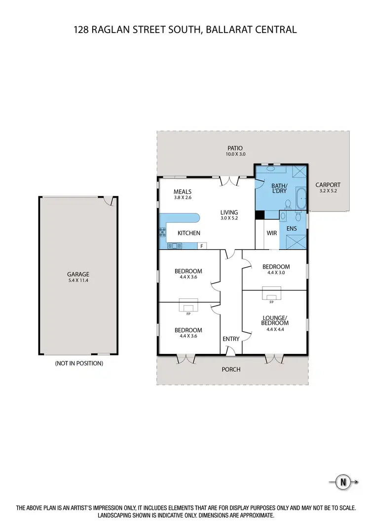 Floorplan of Homely house listing, 128 Raglan Street South, Ballarat Central VIC 3350