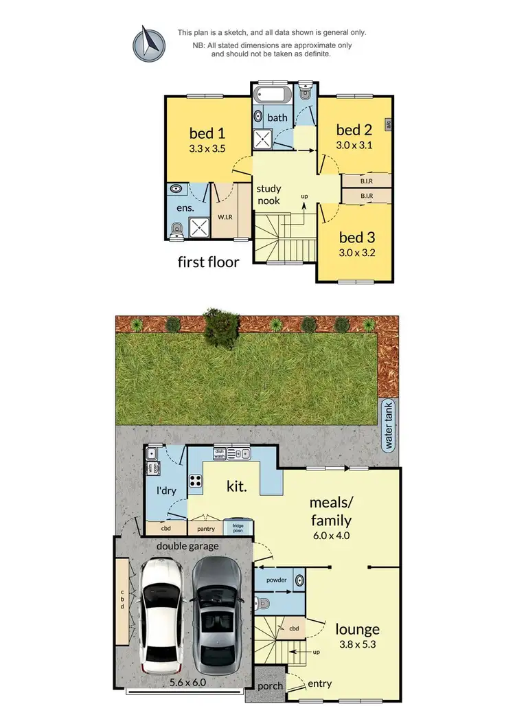 Floorplan of Homely townhouse listing, 2/8 Karingal Street, Croydon North VIC 3136