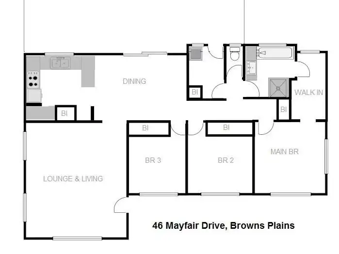 Floorplan of Homely house listing, 46 Mayfair Drive, Browns Plains QLD 4118