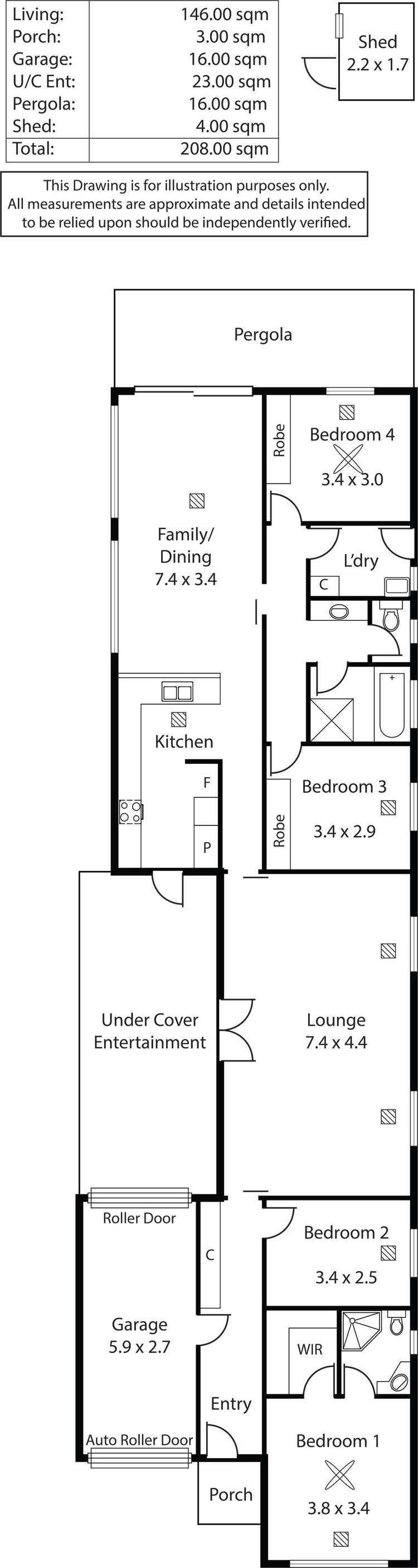 Floorplan of Homely house listing, 3 Rutland Avenue, Lockleys SA 5032