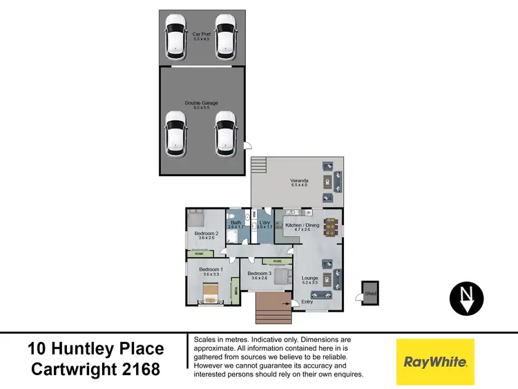 Floorplan of Homely house listing, 10 Huntley Place, Cartwright NSW 2168
