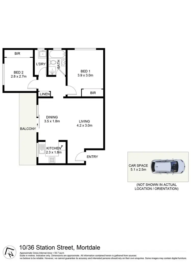 Floorplan of Homely unit listing, 10/36-38 Station Street, Mortdale NSW 2223