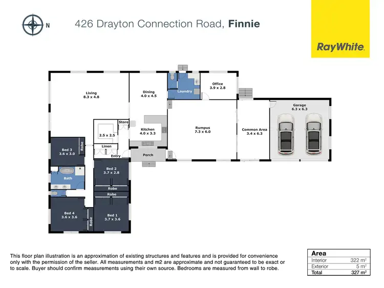 Floorplan of Homely rural property listing, 426 Drayton Connection Road, Finnie QLD 4350