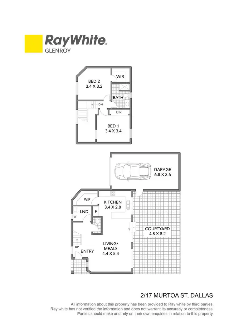 Floorplan of Homely townhouse listing, 2/17 Murtoa Street, Dallas VIC 3047