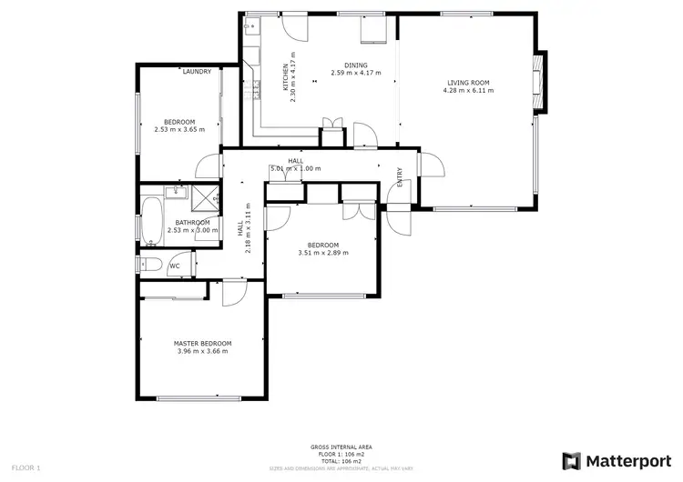 Floorplan of Homely house listing, 17 Drummond Street, Swan Hill VIC 3585