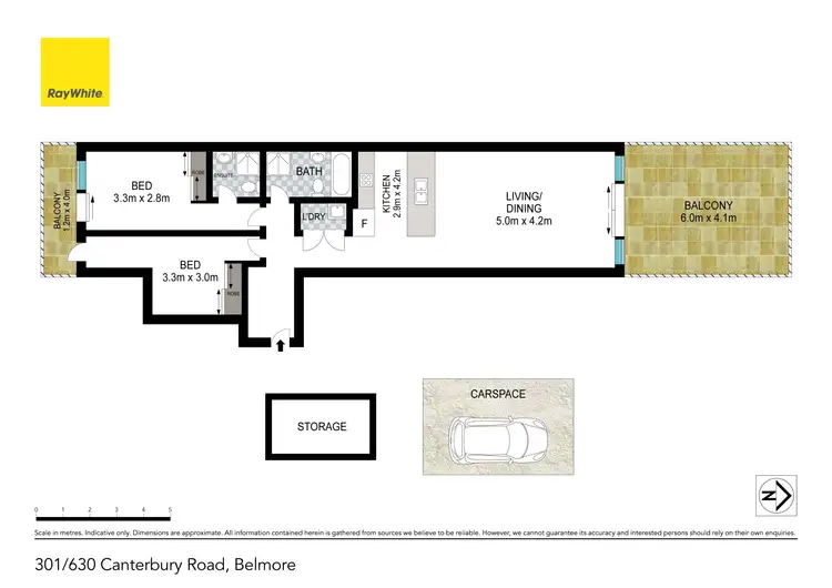 Floorplan of Homely apartment listing, 301/628 Canterbury Road, Belmore NSW 2192