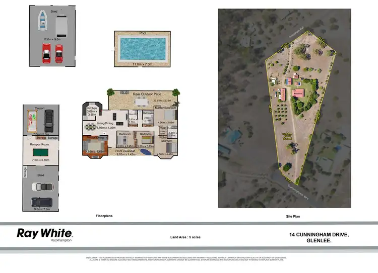 Floorplan of Homely house listing, 14 Cunningham Drive, Glenlee QLD 4711
