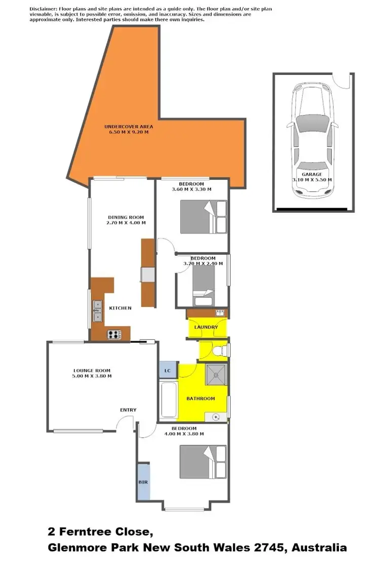 Floorplan of Homely house listing, 2 Ferntree Close, Glenmore Park NSW 2745